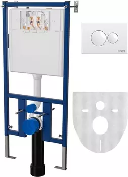 Инсталляция для унитазов DIWO 4501 с кнопкой смыва 7310 белая