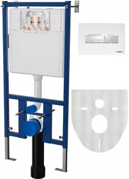 Инсталляция для унитазов DIWO 4501 с кнопкой смыва 7320 белая