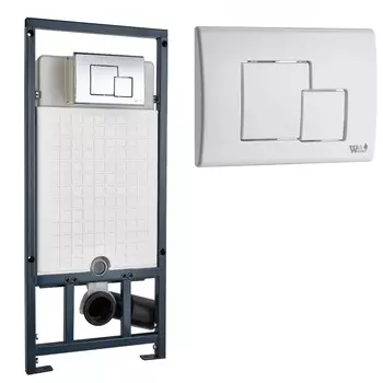 Инсталляция для унитазов WeltWasser WW INS MARBERG 507 SE GL-WT с квадратной кнопкой белая