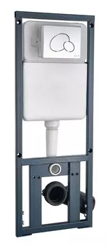 Инсталляция для унитазов WeltWasser WW INS MARBERG 410 RD CR с круглой кнопкой хром