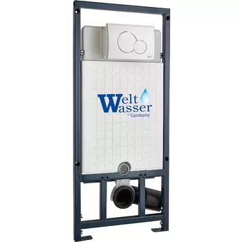 Инсталляция для унитазов WeltWasser WW INS MARBERG 507 RD WT с круглой кнопкой белая