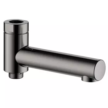 Излив для смесителя AQUAme AQM8301GM поворотный, с картриджем, оружейная сталь