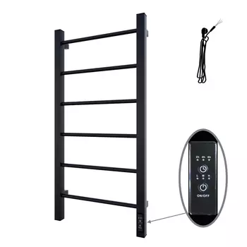 Электрический полотенцесушитель Altasan Каталея СП4080ЧМ 80x40 см, черный матовый