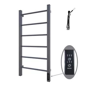 Электрический полотенцесушитель Altasan Каталея СП4080СМ 80x40 см, серый матовый