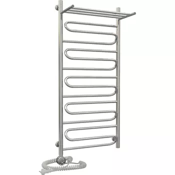 Электрический полотенцесушитель Aquanerzh Зигзаг с полкой 120х50 левый