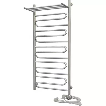 Электрический полотенцесушитель Aquanerzh Зигзаг с полкой 120х60 правый