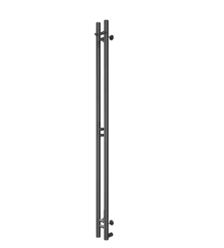 Электрический полотенцесушитель Comfysan Alto EC-2 120х10 см, черный матовый