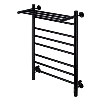 Электрический полотенцесушитель Comfysan Luce EC-8 80х50 см, черный матовый, с полкой