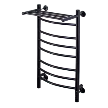 Электрический полотенцесушитель Comfysan Noumi EC-8 80х50 см, черный матовый, с полкой