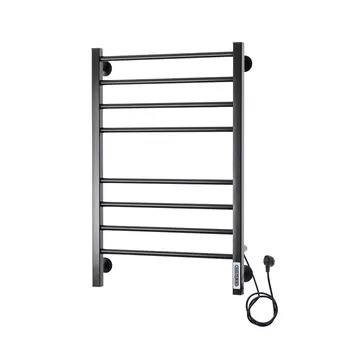 Электрический полотенцесушитель Domoterm Куба П8 500x800 ЧРН EK R черный матовый