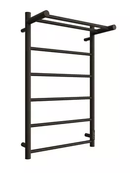 Электрический полотенцесушитель Двин Fj neo 80х50 см, c полкой, черный матовый 4657763849467