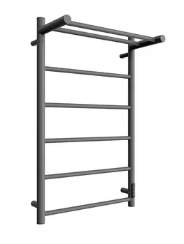 Электрический полотенцесушитель Двин Fj neo 80х50 см, c полкой, графит 4657795054419