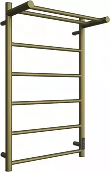 Электрический полотенцесушитель Двин Fj neo 80х50 см, c полкой, состаренная бронза матовая 4657795054440