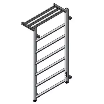 Электрический полотенцесушитель Двин Fj plaza neo 100х50 см, c полкой, полированный 4657763849658