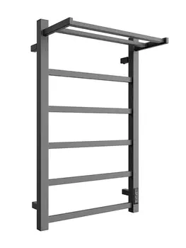 Электрический полотенцесушитель Двин Fj plaza neo 80х50 см, c полкой, графит 4657795054389
