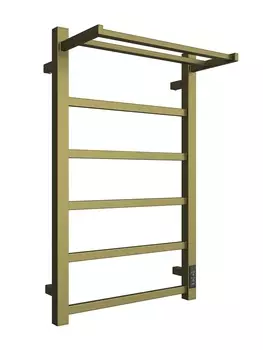 Электрический полотенцесушитель Двин Fj plaza neo 80х50 см, c полкой, состаренная бронза матовая 4657795054402