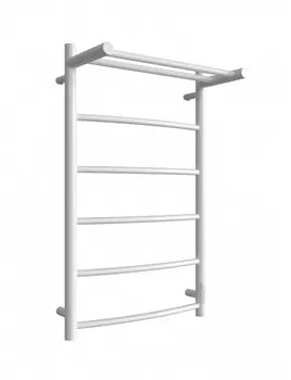 Электрический полотенцесушитель Двин FR neo 80х50 см, c полкой, белый 4657812419177