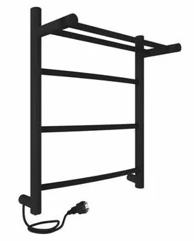 Электрический полотенцесушитель Indigo ARC с полкой 50х40 см, черный муар LCAE50-40BRPR
