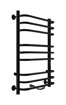 Электрический полотенцесушитель Indigo Brace Lux 80х50 см, черный муар LCBLE80-50BRRt