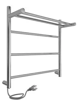 Электрический полотенцесушитель Indigo LINE с полкой 50х50 см, полированный LСLE50-50PR