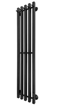 Электрический полотенцесушитель Маргроид Inaro профильный 120х24 R с крючками, черный матовый