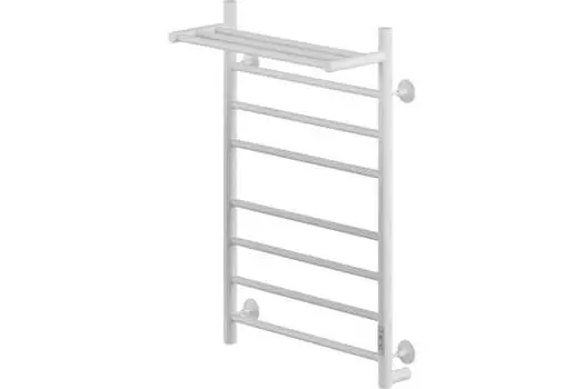 Электрический полотенцесушитель Ника Way-2 80/50 с полкой RAL9016 белый матовый U