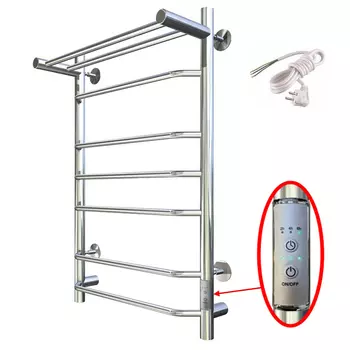 Электрический полотенцесушитель Тругор Браво ПЭК СП 3 П 80х50 с полкой