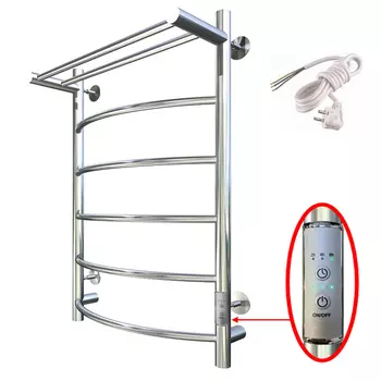Электрический полотенцесушитель Тругор Пэк 5 П 80х40 с выключателем