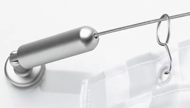 Карниз для ванны Ridder 51000 тросик хром