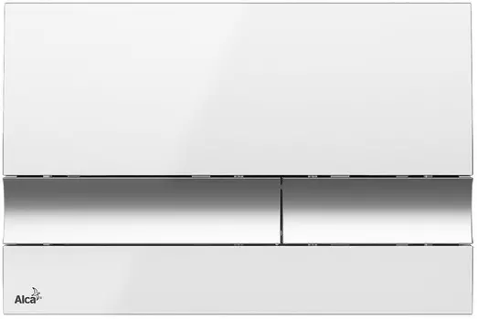 Кнопка смыва AlcaPlast M1720-1 белая/хром глянцевый