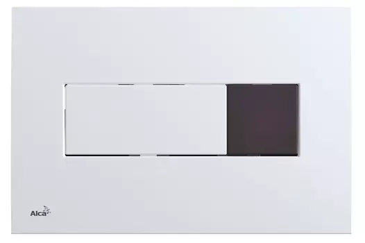 Кнопка смыва AlcaPlast M370S-SLIM сенсорная, белая