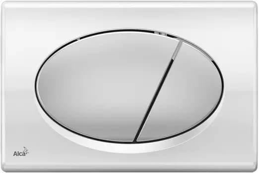 Кнопка смыва AlcaPlast M73 хром глянцевый / хром матовый