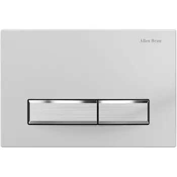 Кнопка смыва Allen Brau Liberty 9.20004.20 белая / никель браш