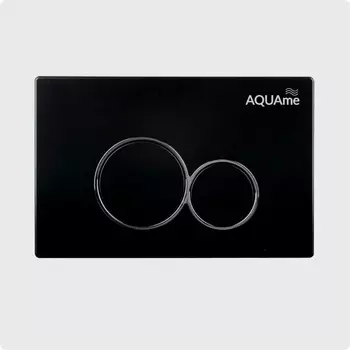 Кнопка смыва AQUAme AQM4101B черная