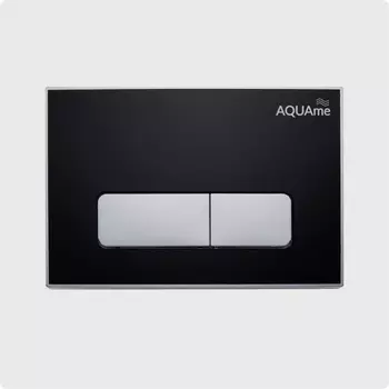 Кнопка смыва AQUAme AQM4104B черная
