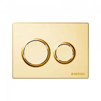 Кнопка смыва Berges Novum O9 золото глянец