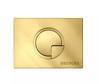 Кнопка смыва Berges Novum R9 золото глянец