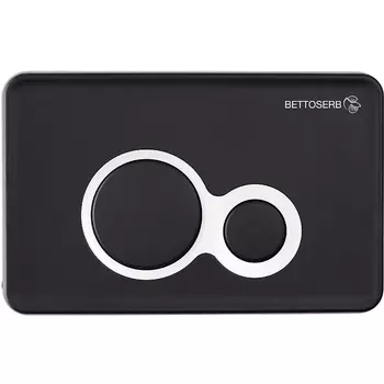 Кнопка смыва Bettoserb Jerez 40006461 черная/хром глянцевый