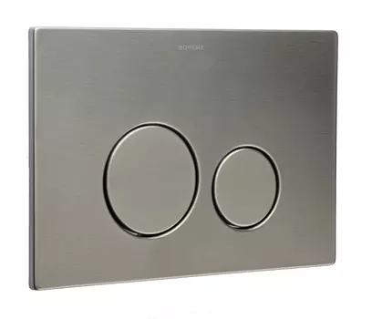 Кнопка смыва Boheme 649-GM оружейная сталь