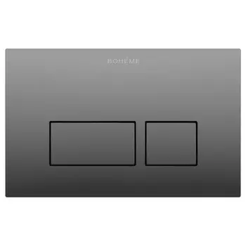 Кнопка смыва Boheme 664-SGM графит глянец
