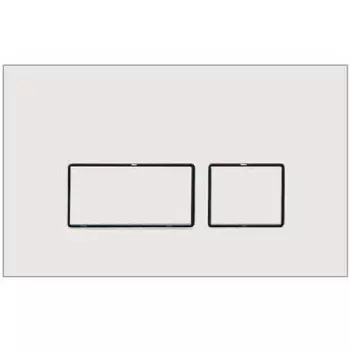 Кнопка смыва Boheme 664-W белый глянец