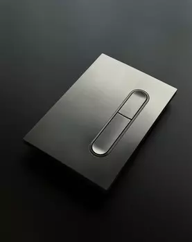 Кнопка смыва Boheme 667-GM графит матовый