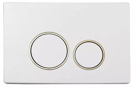 Кнопка смыва Boheme white gold 660 белый/золото