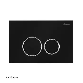 Кнопка смыва Caprigo DEW-R DA001-black/crm черная, хром