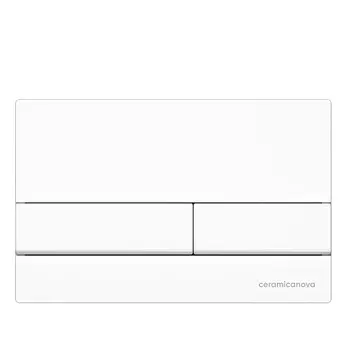 Кнопка смыва Ceramicanova Flat CN002W белая