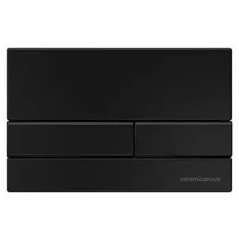 Кнопка смыва Ceramicanova Flat CN002B черная матовая