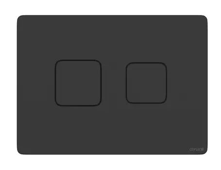 Кнопка смыва Cersanit ACCENTO SQUARE 63838 черная матовая