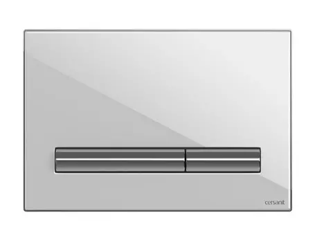 Кнопка смыва Cersanit PILOT P-BU-PIL/Whg/Gl стекло, белый глянцевый