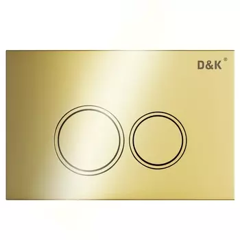 Кнопка смыва D&K Bayern DB1529007 золото глянцевое