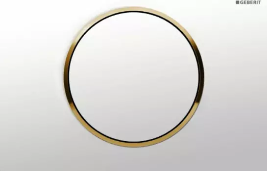 Кнопка смыва Geberit Sigma 10 115.758.KK.5 белый / золото